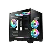 Bluegears Bgears b-Pellucid MicroATX Gaming PC Case with Infinity Tempered Glass and USB 3.0 x 2. (Fan Sold Separately)