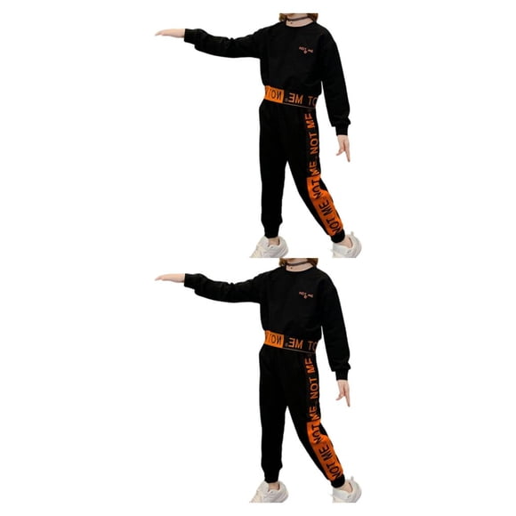Sonducket Niñas algodón deportes camisa pantalones conjunto primavera otoño fiesta banquete ejercicio niños Tops pantalones ropa regalo de Type6 NO6