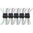 thumbnail image 5 of Neyseki 5Pcs Way Car Electrical Connector Waterproof Antiflaming Resilient Antioxidant Automotive Wire Connector, 5 of 7