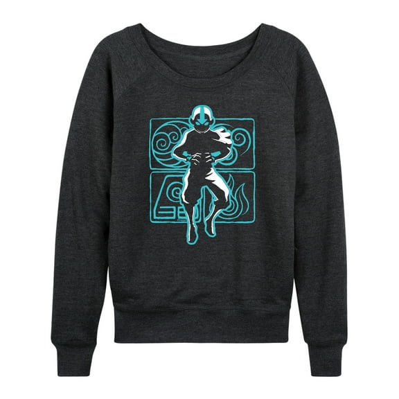 Avatar - The Last Airbender - Aang Airbending - Women's Lightweight French Terry Long Sleeve Shirt