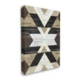 thumbnail image 3 of Rustic Linear Aztec Shapes Abstract Graphic Art Gallery Wrapped Canvas Print Wall Art, 3 of 7