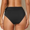 thumbnail image 5 of Dresfit Women's High Waisted Bikini Bottoms - Sexy Minimal Coverage Swim Briefs Black XL, 5 of 5
