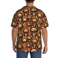 thumbnail image 3 of Naloa Skulls And Hearts Men's Loose Fit Cuban Collar Short-Sleeve Shirt, Hawaiian Shirts, Mens Shirts Casual for Everyday Wear Outings-XX-Large, 3 of 5