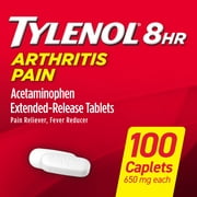 Tylenol 8 Hour Arthritis & Joint Pain Acetaminophen Caplets, 100 Count