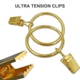 thumbnail image 5 of 40 PCS Curtain Rings with Clips, Rings Hooks,Gold, 5 of 5
