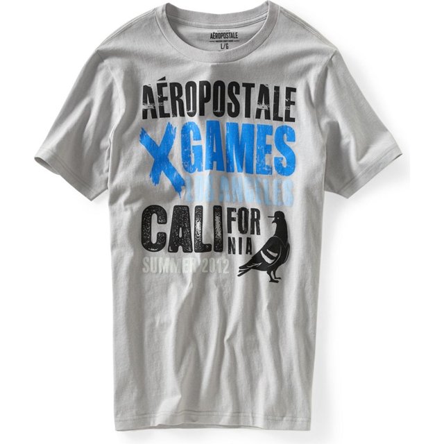 Camiseta gráfica Aeropostale X-games Los Angeles gris XS