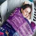 thumbnail image 3 of Sisters Gifts from Sister Blankets, Gifts for Sister Throw 50" X 60", Sister Birthday Gifts from Sister,Big Sister Gift, Soul Sister Gifts, Sister Gifts for Women, Sister Birthday Gift Ideas, 3 of 6