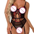 thumbnail image 5 of uublik Valentines Lingerie Set for Women Babydoll Bodysuit Plus Size Sexy Naughty Lace, 5 of 5