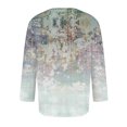 thumbnail image 5 of Men'S Round Neck Three-Quarters Sleeve Top Casual Fashion T-Shirt S, 5 of 5