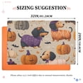 thumbnail image 3 of Cute Dachshunds Pumpkins Bats on Halloween Doormats Welcome Mats Gate Pads Entryway Outdoor 32" x 20", 3 of 8