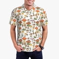 thumbnail image 1 of Fotbe Mushrooms Camiseta Polo de Golf para Hombre con Estampado – Camisa Deportiva Transpirable con Cuello Abotonado-Large, 1 of 6