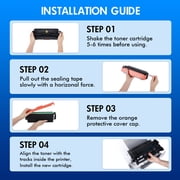 TN760 TN730 Black Toner Cartridge Compatible for Brother TN760 TN-760 TN730 TN-730 DCP-L2550DW MFC-L2710DW MFC-L2717DW HL-L2350DW MFC-L2690DW MFC-L 2750DW HL-L2370DW Printer (Black, 2-Pack)