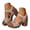 Beige, variant on Modisza Women Chunky Platform Block Heel Sandal with Buckles Ankle Strap Cork Wedge Open Toe Slides Lady Summer Dressy Shoes Beige 6