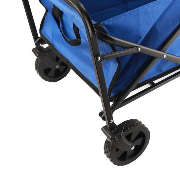 Outdoors Camping Cart,Four Wheel Folding Camping Camping Trolley Portable  Picnic Trolley Performance Driven 