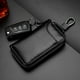 thumbnail image 5 of Bolso para llaves de coche con cremallera de gran capacidad, bolso para colgar en la cintura para hombre, de cuero genuino, bolso para tarjetas para mujer, llavero de moda multifunción para pareja, 5 of 6