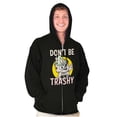 thumbnail image 5 of Woodsy Owl Don't Litter Retro Cartoon Zip Up Hoodie Men's Women's Brisco Brands S, 5 of 6