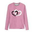 thumbnail image 4 of Mikilon Women's 3/4 Sleeves Sweatshirts Fashion Graphic Print Blouse Round Neck Casual Tops, 4 of 4