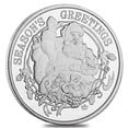 thumbnail image 6 of Lot of 5 - 1 oz Silver Generic Rounds .999 Fine (Varied Condition), 6 of 8