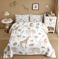 thumbnail image 3 of Manfei Jungle Animals Twin Comforter Sets,Elephant Lion Giraffe Animal African Safari Animal Bedding Set For Kids Reversible 2pcs, 3 of 8