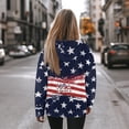 thumbnail image 3 of SCRAWLGOD American Flag Pullover Hoodies for Women Oversized Sweatshirt Graphic Design Long-Sleeve Sportswear Hoodie Women Comfortable Hooded Sweater Women 4th of July Size 2XL, 3 of 7