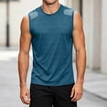 thumbnail image 5 of TKKCS Mens Mesh Athletic Tank Tops- Workout Gym Sleeveless Quick Dry Crew Neck Breathable Active Tank Top Green Size XL, 5 of 5