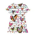 thumbnail image 5 of BRGZLK Toddler Girls Casual Sundress Cute Love Heart Print Dreamy Pajamas Loose Casual Comfortable Mid-Calf Nightgown Multicolor 6-7 Years, 5 of 5