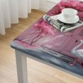 thumbnail image 5 of Awypu Flamingo Roses Whimsical Square Table Cover 100% Polyester Fiber 36*36, 5 of 8