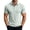 Green, variant on hoksml Men's Polyester Fabric Short Sleeve Collared Shirt, Snap Button Placket Side Seam Detail Slim Fit Solid Casual Golf Daily Top