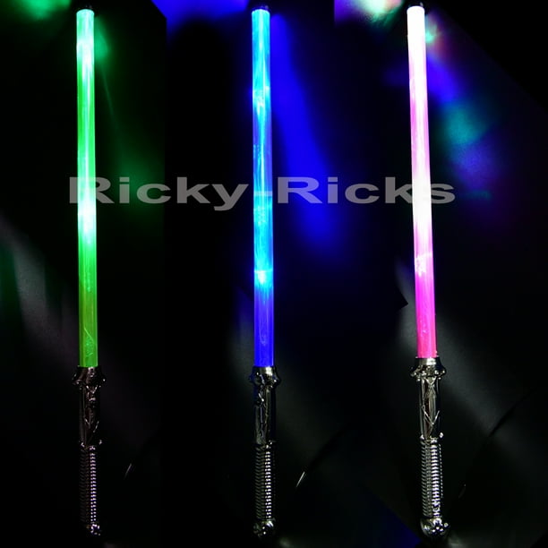3 Lightsabers Flashing Ninja Swords w/ Sound LED Toy Sticks Star Wars