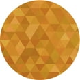 thumbnail image 1 of Ahgly Company Machine Washable Indoor Round Transitional Neon Orange Area Rugs, 8' Round, 1 of 7