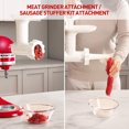 thumbnail image 2 of Accesorio de molino de alimentos para batidoras de pie KitchenAid incluye 2 tubos rellenos de salchichas, 4 discos de molienda, 2 of 3