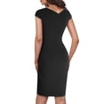 thumbnail image 3 of Vestido tubo de estilo vintage para mujer con abertura, 3 of 6