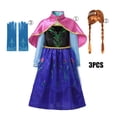 thumbnail image 1 of Disfraz con temática de Frozen para niña, vestido de Elsa y Anna, disfraz de fantasía para Halloween, fiesta de cumpleaños, Cosplay, ropa para niños, 1 of 1