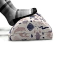 thumbnail image 5 of Nautical Foot Rest, Sea Life Pattern with Whale Fish Seahorse Turtle Lobster Octopus Shell, Non-Slip Backing Adjustable Ergonomic Memory Foam Leg Support for Office, Champagne Multicolor, by Ambesonne, 5 of 5