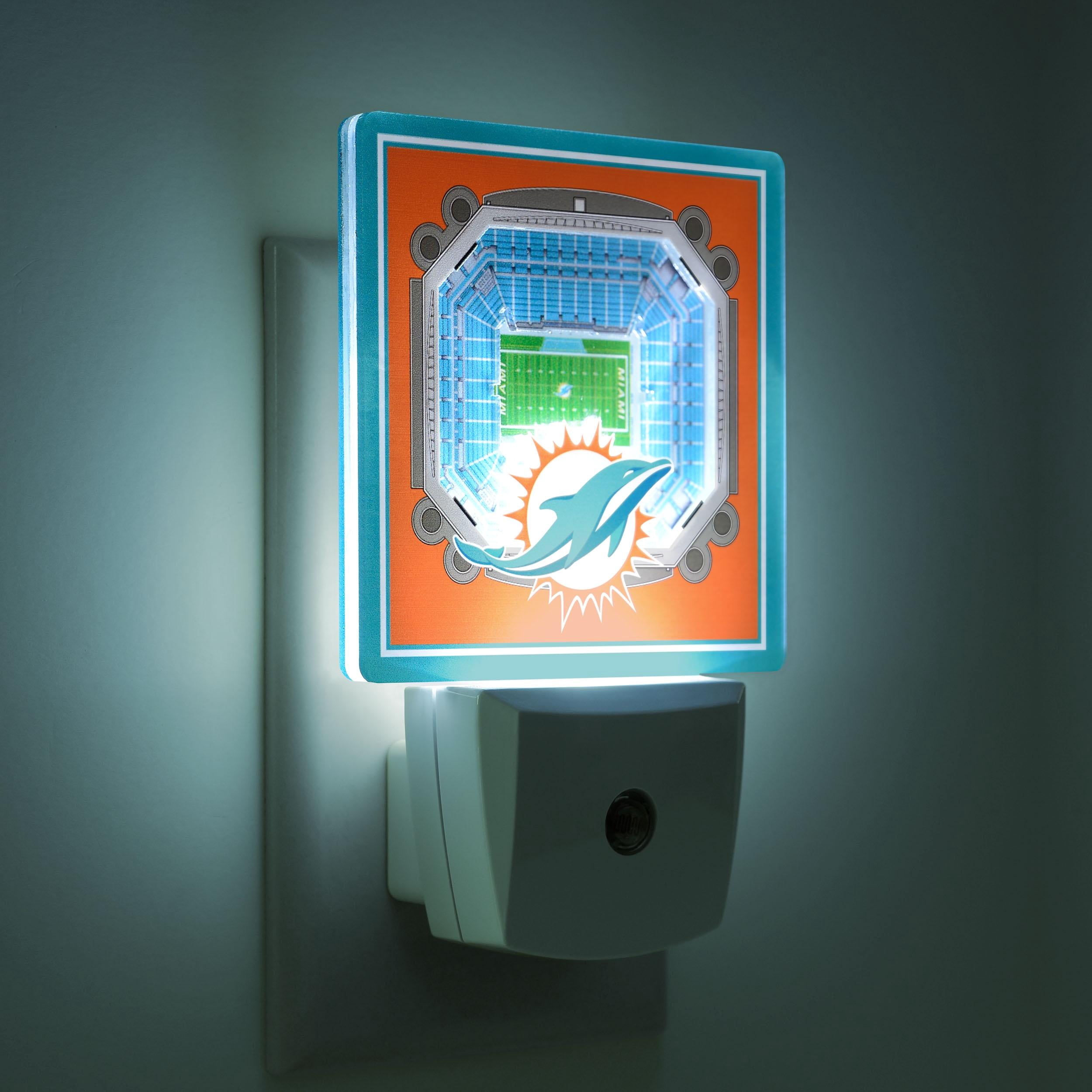 YouTheFan NFL Miami Dolphins StadiumView Nite Light
