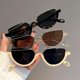 thumbnail image 5 of Gafas de sol semisin montura para mujer, protección UV contra el agua de mar, regalos de cumpleaños, regalos de Año Nuevo, marco de leopardo, película verde oscuro, 5 of 5