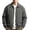 Black, variant on MXALUOB Men's Plaid Shirt Jackets Zip Up Checkered Elastic Cuff Fashion Jacket with Collared Lightweight Casual Tops Classic Fall Outerwear