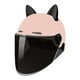 thumbnail image 1 of Casco de motocicleta con visera ajustable, ligero y extraíble. Negro y rosa, 1 of 9