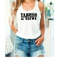 thumbnail image 3 of Tanned & Tipsy Retro Tank Top for Women Trendy Summer Tank Top for Adults White Tank Top XX-Large, 3 of 4
