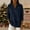 #03 Dark Blue, variant on Women's Christmas Sparkly Sweaters Polo Collar Shiny Loose V Neck Warm Winter Party Knit Jumper, Dark Blue XL