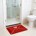thumbnail image 5 of Huanglei Outdoor Door Mat Envelope Heart Shaped Welcome Mat Slip Rubber Backing Red Heart Shaped Welcome Floor Mat Suitable For Indoor And Outdoor Front Door, 5 of 5