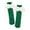 Green, variant on Krdevn Kids 3D Angel Wing Rib Cotton Knee High Socks Size:5-15 Years