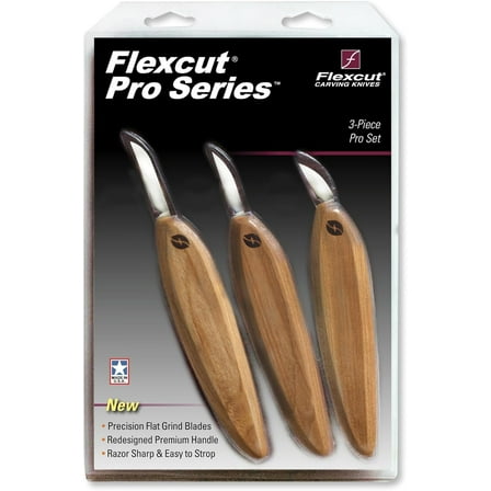 Flexcut - FP200 - Pro Series Precision Pro Range 3-Pack - Wood Carving Tool Kit