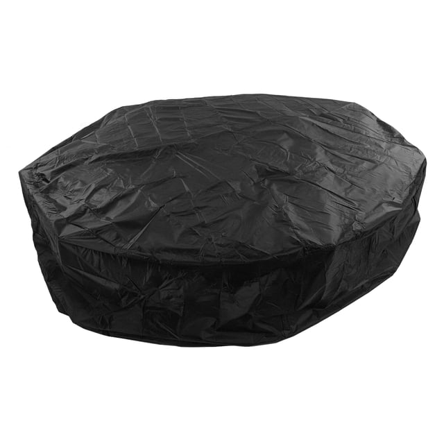 Housse de Spa Ronde Housse de Spa Capuchon de Spa 190 Polyester Taffetas Argenté Imperméable Résistant à l'Usure Résistant aux Déchirures Respirant pour Baignoire Extérieure Source Chaude avec Évents Facile à