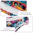 thumbnail image 3 of Graffiti Detachable Sponge Adjustable Strap Bikini Set, Two-Pack Swim Suits for Versatile Swim Wear Looks, 3 of 6