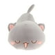 thumbnail image 2 of Peluche de gato acostado kawaii de 30 cm, lindo muñeco de gato, almohada de animal encantador, suave Gato gris 1, 2 of 9
