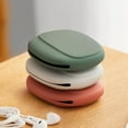 thumbnail image 4 of Earphone Earbuds Headset Mini Silicone Wired Earbuds Headphone Carrying Case Small Tech Cord Pouch Storage Electronics Organizer Container for MP3,Bluetooth Ear Buds,Data Cables, 4 of 7