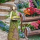 thumbnail image 4 of Estatua de jardín de hadas con comedero para pájaros JM decoración de resina al aire libre, 4 of 5