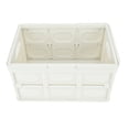 thumbnail image 1 of Folding Storage Bins With Wood Lid, Collapsible Closet Organizers And Storage Container, Multifunction Plastic Storage Box For Camping, College Dorm , Office, 1 of 8
