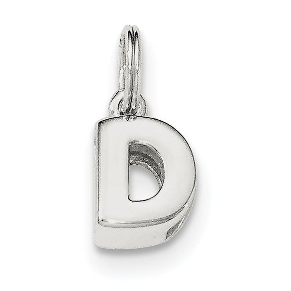 Sterling Silver Letter D Initial Charm QC8460D